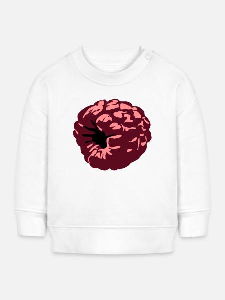 himbeere - Baby Organic Sweatshirt Baby Changer von Stanley/Stella - Weiß