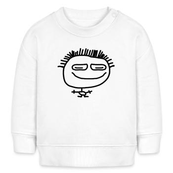 MöAy - Légende créée par différents espions du dessin au trait - Sweat bébé bio Stanley/Stella - blanc - Devant