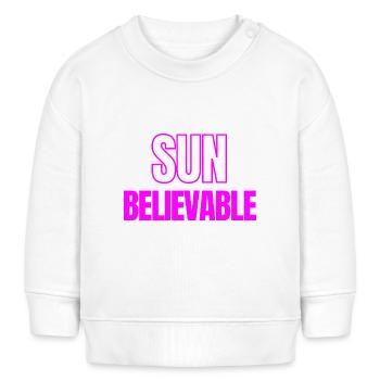 SUNbelievable - Unbelievable! - Baby Sweatshirt by Stanley/Stella - white - Front