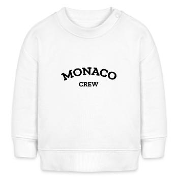Monaco Crew - Monte Carlo - Mer Méditerranée - Sweat bébé bio Stanley/Stella - blanc - Devant