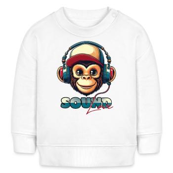 Sound Love - Baby Organic Sweatshirt Baby Changer von Stanley/Stella - Weiß - Vorne