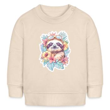 Faultiebaby hat Spaß - Baby Organic Sweatshirt Baby Changer von Stanley/Stella - Natur - Vorne