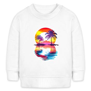 Insel Paradies - Baby Organic Sweatshirt Baby Changer von Stanley/Stella - Weiß - Vorne