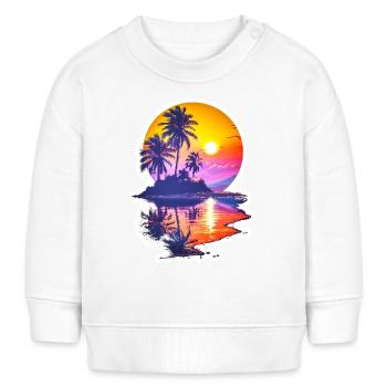 Mon paradis - Sweat bébé bio Stanley/Stella - blanc - Devant