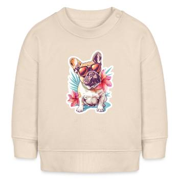 Petit ami - Sweat bébé bio Stanley/Stella - écru doux - Devant