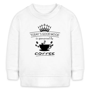Café de bonne humeur | Good Mood - Sweat bébé bio Stanley/Stella - blanc - Devant