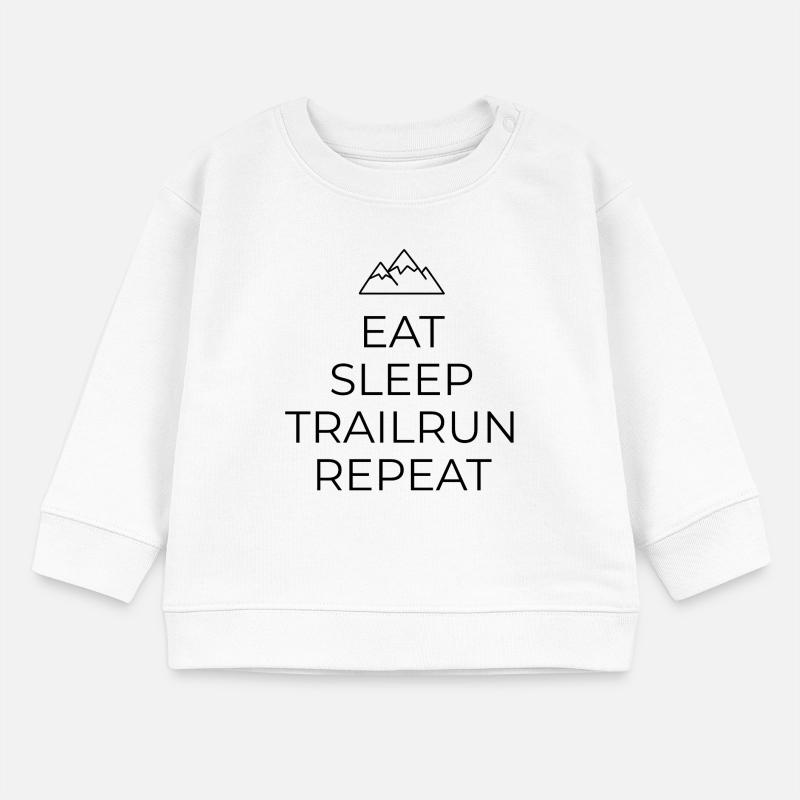 Conception de maillots de trail - Manger - Dormir - Trail Run Sweat bébé bio Stanley/Stella