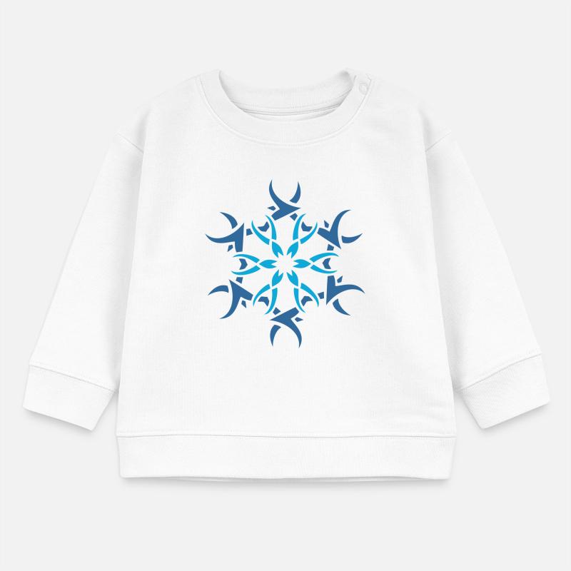 Logo flocon de neige Sweat bébé bio Stanley/Stella