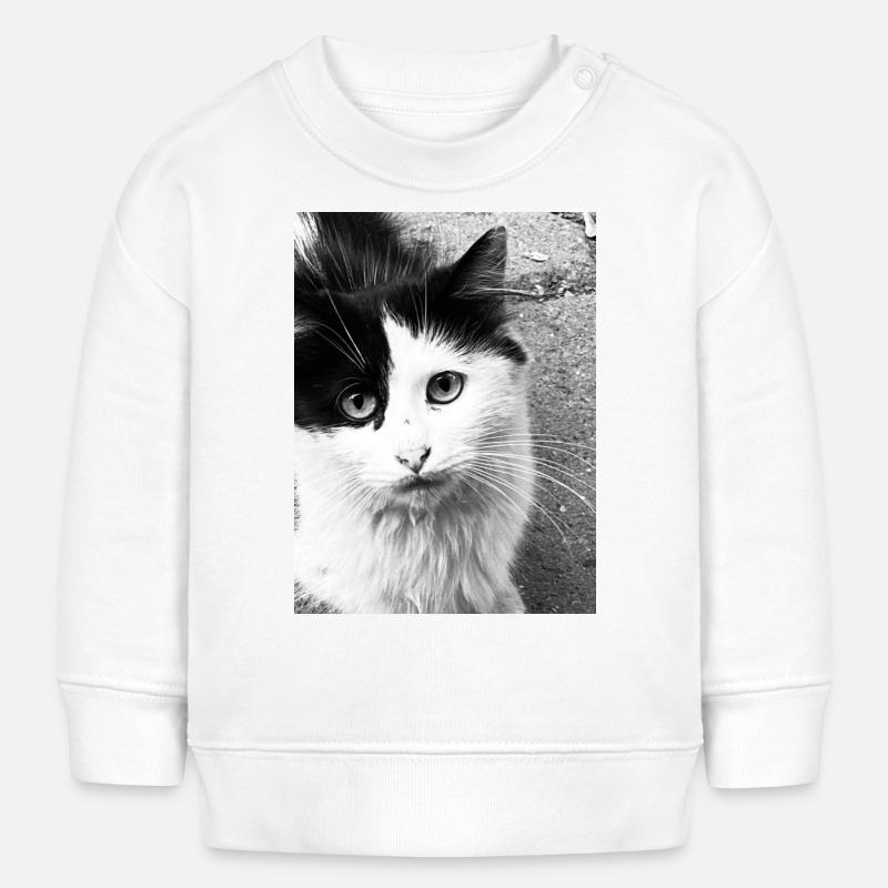 Félin - Sweat bébé bio Stanley/Stella - blanc
