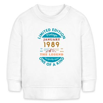 January 1989 Anniversary Limited Edition - Baby Sweatshirt by Stanley/Stella - white - Front