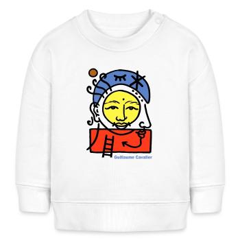 Sonnenkopf - Baby Organic Sweatshirt Baby Changer von Stanley/Stella - Weiß - Vorne