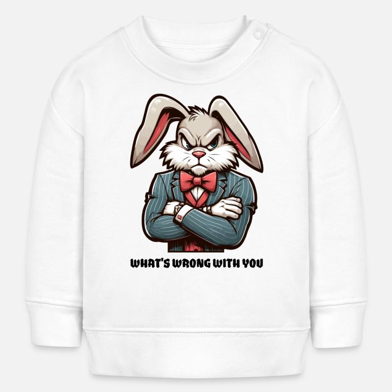 What ́s wrong with you - Baby Sweatshirt by Stanley/Stella - white