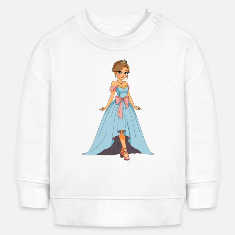 Princess Harmony - Sweat bébé bio Stanley/Stella - blanc