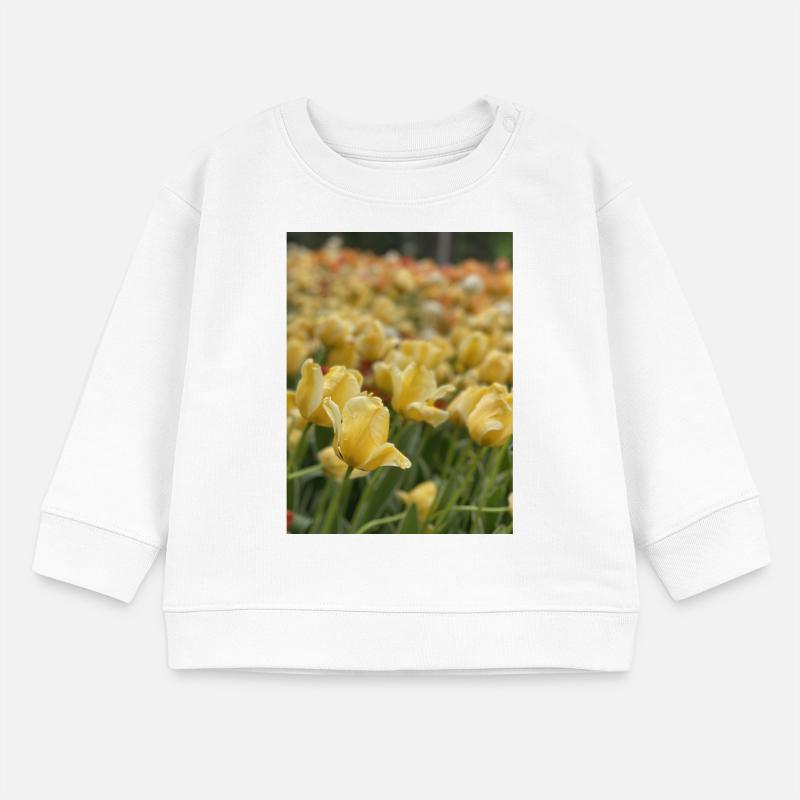 Tulipe Jaune mer Sweat bébé bio Stanley/Stella