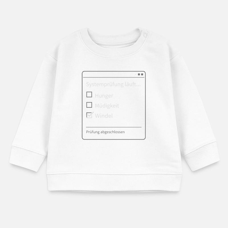 Vérification du système en cours – Combinaison de bébé drôle pour parents Sweat bébé bio Stanley/Stella