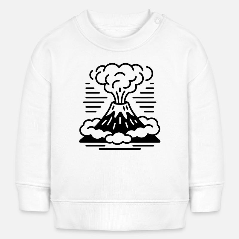 volcano - Baby Sweatshirt by Stanley/Stella - white