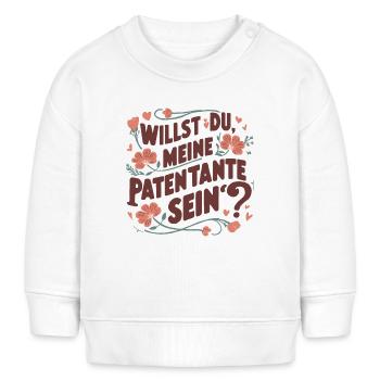 Patentante werden - Baby Organic Sweatshirt Baby Changer von Stanley/Stella - Weiß - Vorne