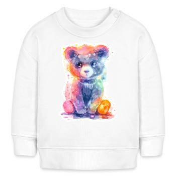 Néon Baer - Sweat bébé bio Stanley/Stella - blanc - Devant
