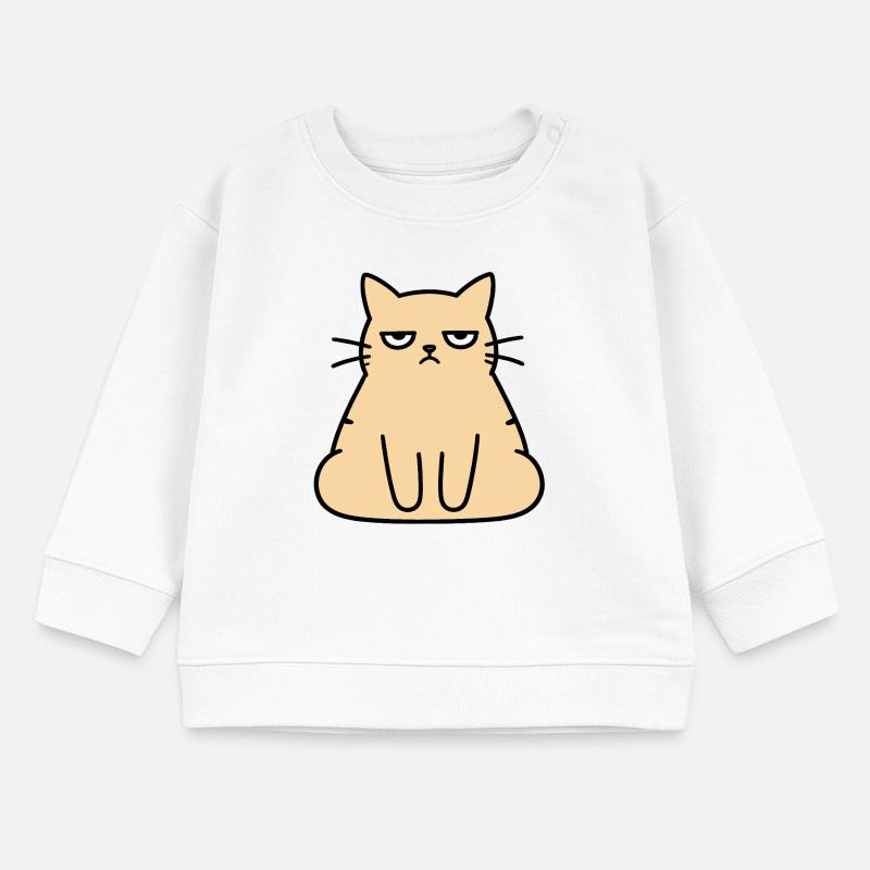 Grumpy Lounge-Katze Baby Organic Sweatshirt Baby Changer von Stanley/Stella