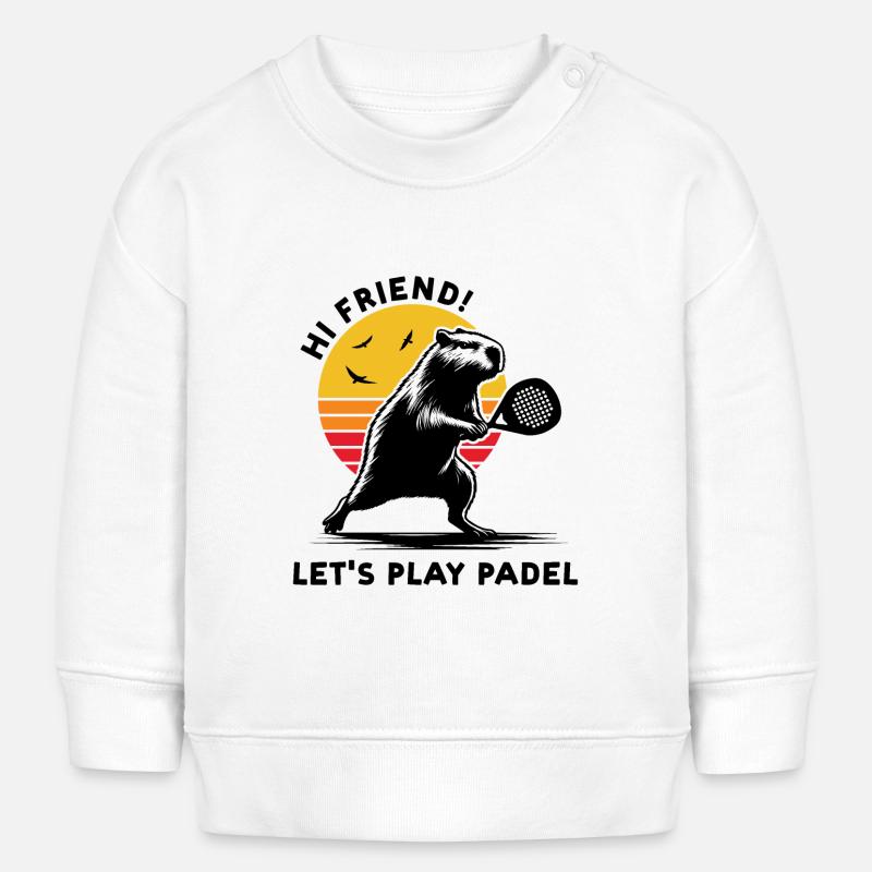 Capybara Smash - Sweat bébé bio Stanley/Stella - blanc