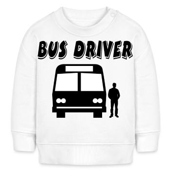 Bus - Baby Organic Sweatshirt Baby Changer von Stanley/Stella - Weiß - Vorne