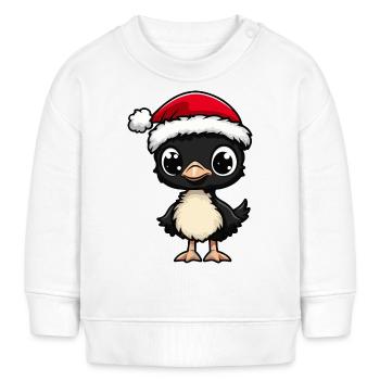 Bouquet Noël Mignon - Sweat bébé bio Stanley/Stella - blanc - Devant