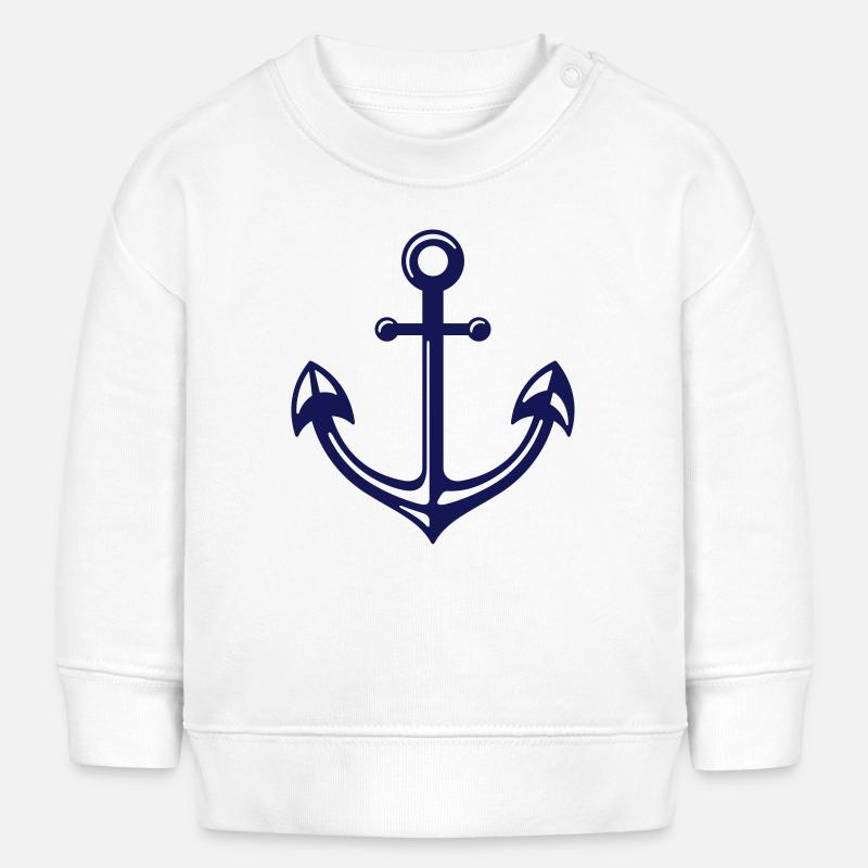 Anker Retro - Sweat bébé bio Stanley/Stella - blanc