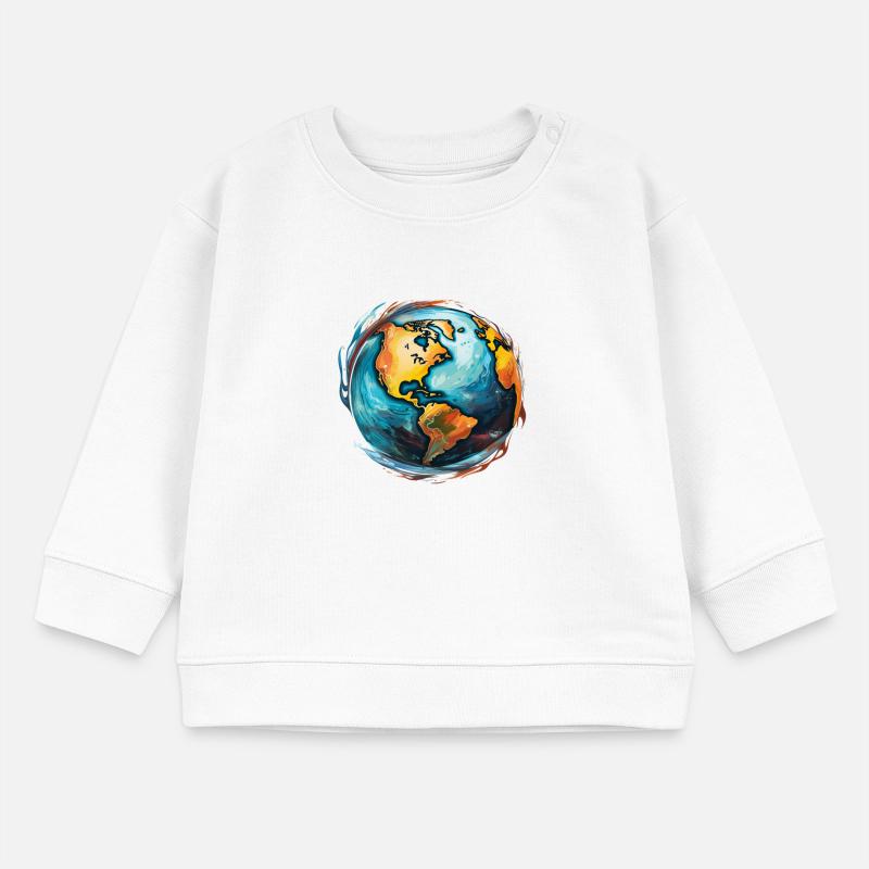 Globus in Bewegung Baby Organic Sweatshirt Baby Changer von Stanley/Stella