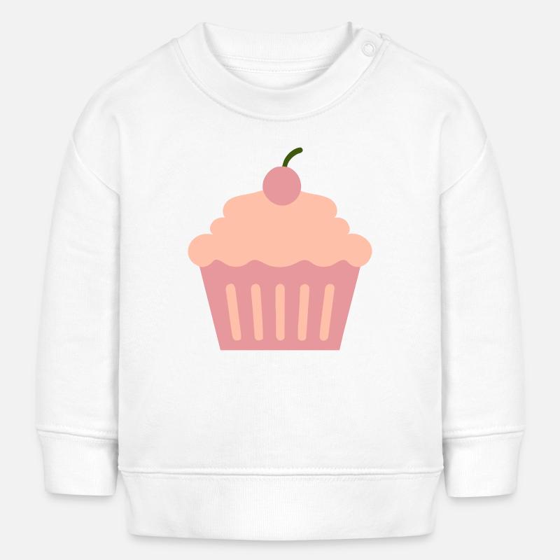 Cupcake - Sweat bébé bio Stanley/Stella - blanc