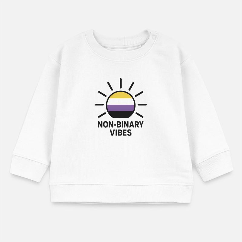 Non-Binary Vibes Sonnenlogo Baby Organic Sweatshirt Baby Changer von Stanley/Stella