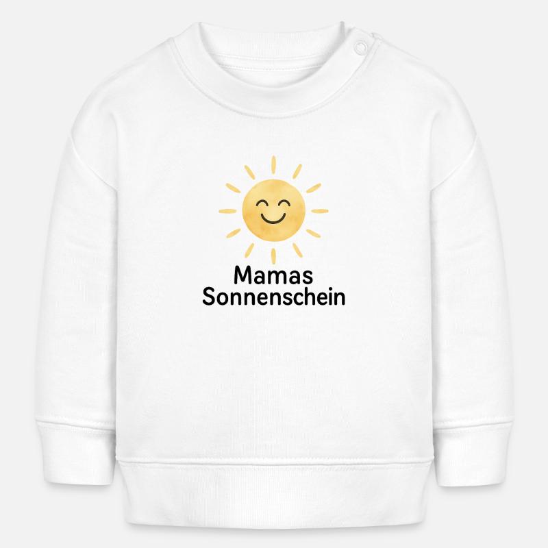 Happy sun with face - Baby Sweatshirt by Stanley/Stella - white