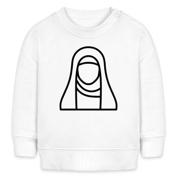 Muslimische Frau - Baby Organic Sweatshirt Baby Changer von Stanley/Stella - Weiß - Vorne