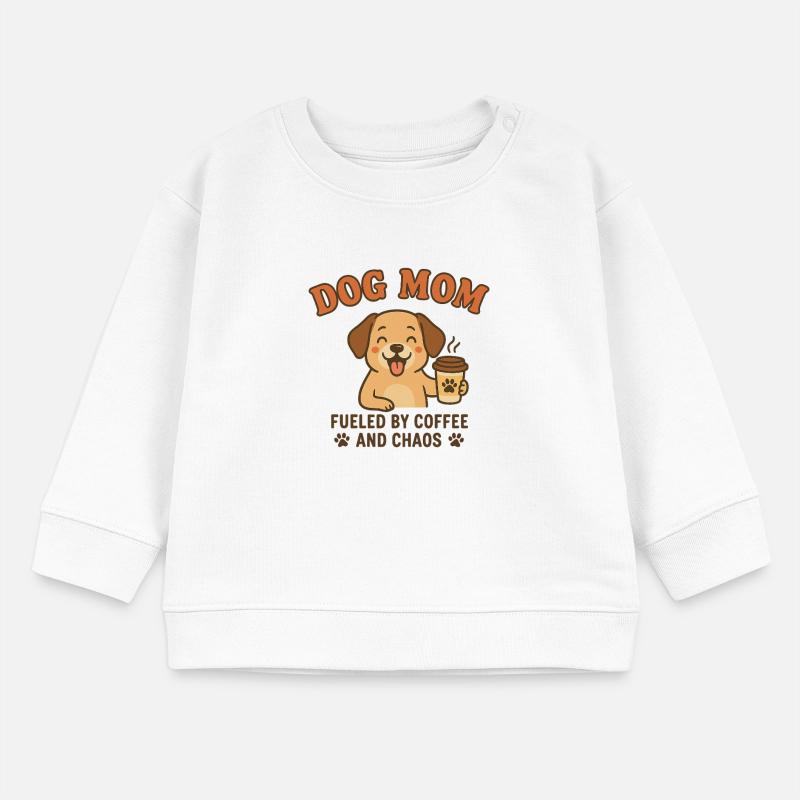 Hunde-Mutti Kaffeechaos Baby Organic Sweatshirt Baby Changer von Stanley/Stella