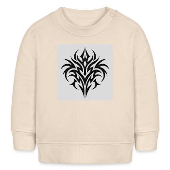 Sceau d’ornement tribal - Sweat bébé bio Stanley/Stella - écru doux - Devant