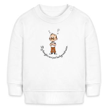 Buddy with Schnauzer Cartoon - Baby Sweatshirt by Stanley/Stella - white - Front