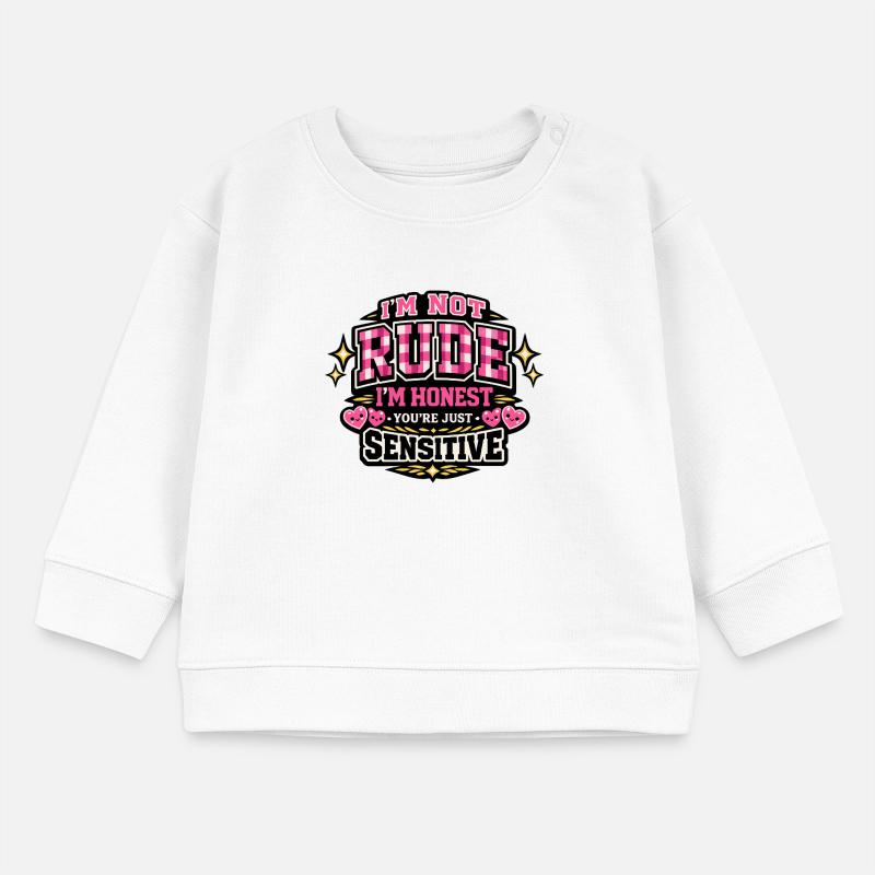 Nicht unhöflich, ehrlich – sensibel Baby Organic Sweatshirt Baby Changer von Stanley/Stella