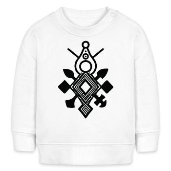 Das Kreuz des Südens - Baby Organic Sweatshirt Baby Changer von Stanley/Stella - Weiß - Vorne