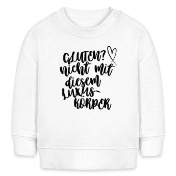 Gluten? Nicht mit diesem Luxuskörper - Baby Organic Sweatshirt Baby Changer von Stanley/Stella - Weiß - Vorne