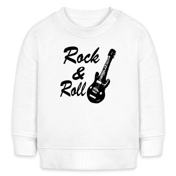Rock and roll - Sweat bébé bio Stanley/Stella - blanc - Devant