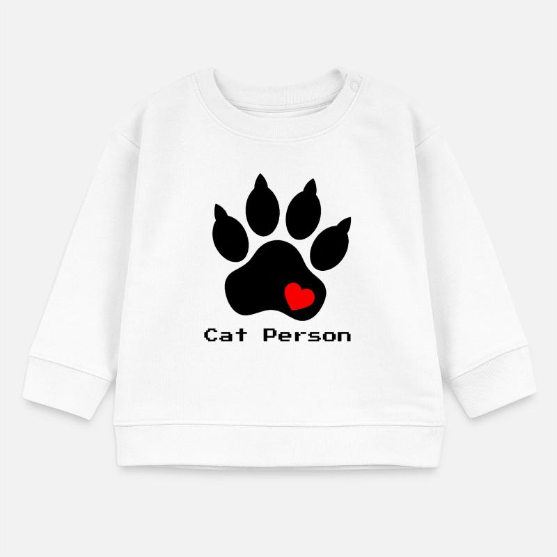 Patte de chien avec conception utilitaire de cœur Sweat bébé bio Stanley/Stella