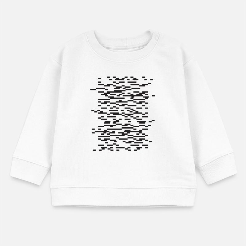 Glitch Stripe Abstract Night Baby Sweatshirt by Stanley/Stella