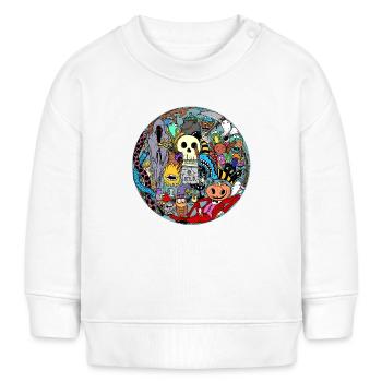 Halloween T-Shirt - Baby Organic Sweatshirt Baby Changer von Stanley/Stella - Weiß - Vorne