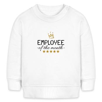 Employé du mois cadeau - Sweat bébé bio Stanley/Stella - blanc - Devant