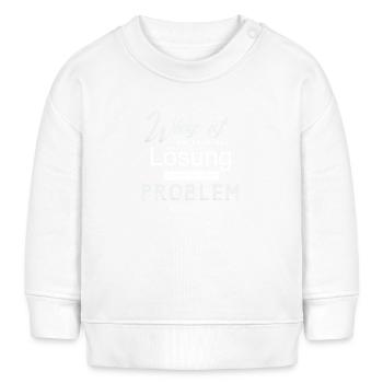 Lösung Problem - Baby Organic Sweatshirt Baby Changer von Stanley/Stella - Weiß - Vorne
