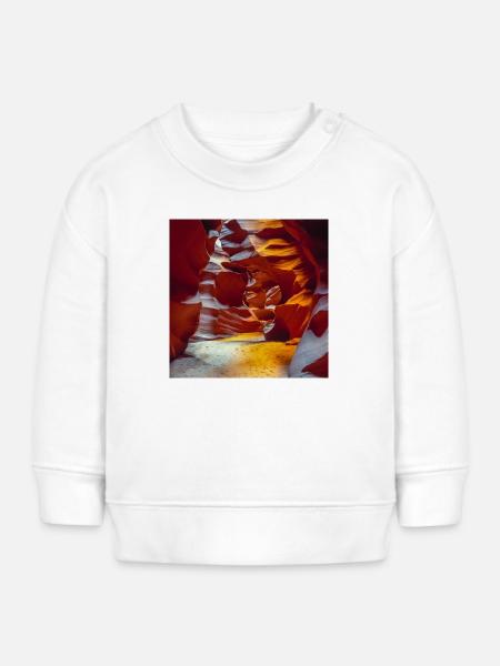 Antelope Canyon - Baby Organic Sweatshirt Baby Changer von Stanley/Stella - Weiß