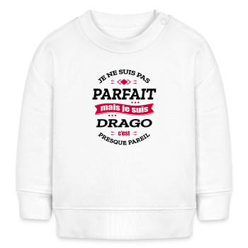 DRAGO PARFAIT - PRENOM DRAGO - Sweat bébé bio Stanley/Stella - blanc - Devant