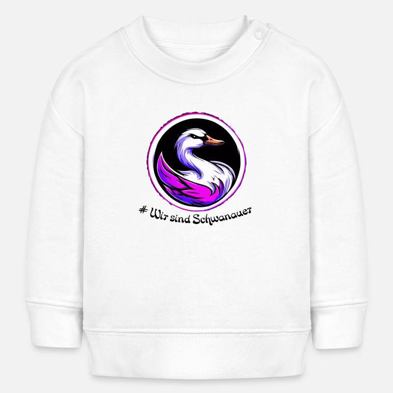 cygne Schwanau 3 - Sweat bébé bio Stanley/Stella - blanc