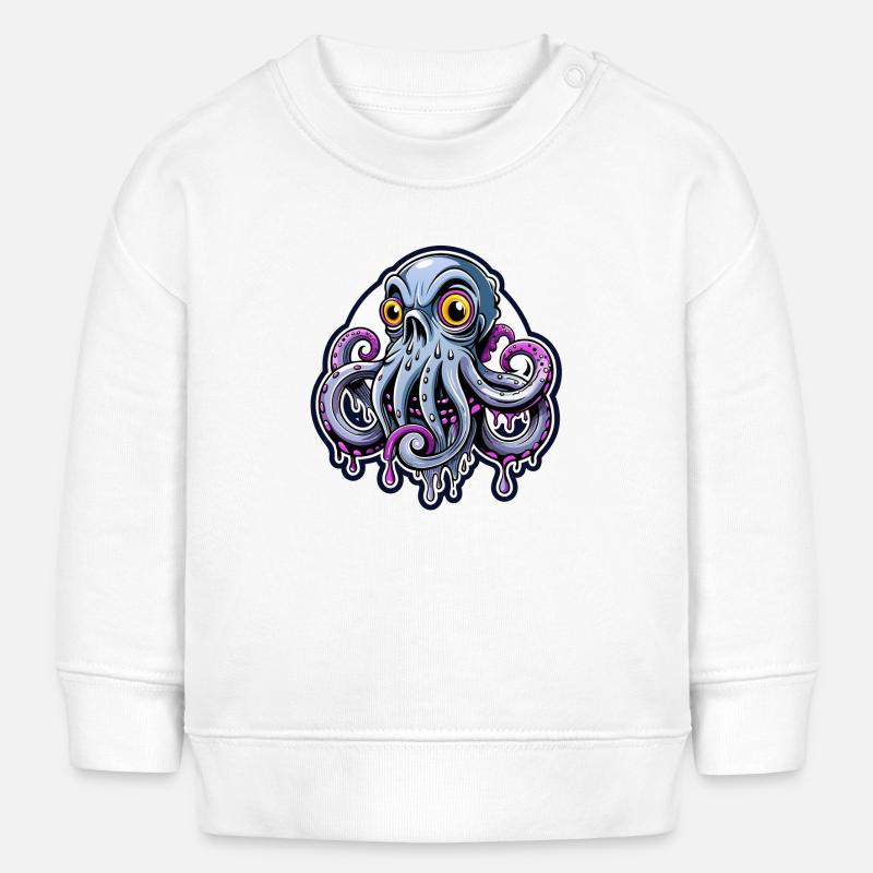 octopus - Baby Sweatshirt by Stanley/Stella - white