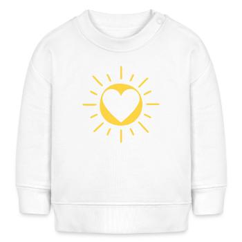 Soleil amoureux - Sweat bébé bio Stanley/Stella - blanc - Devant