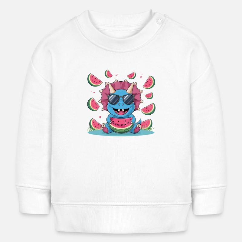 Monstre de melon - Sweat bébé bio Stanley/Stella - blanc